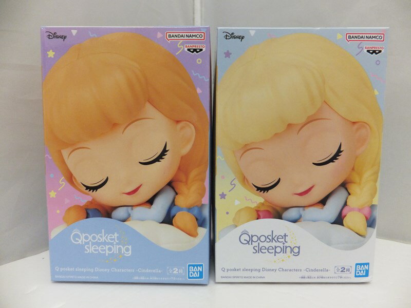 【中古】 【未開封・2点セット】Q posket sleeping Disney Characters - Cinderella - シンデレラ フィギュア カラー:A・B / BANDAI SPIRITS【出雲店】 1