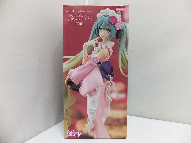 【中古】【未開封】初音ミク Exc∞d Creative Figure SweetSweets - 抹茶パフェ さくら - フィギュア FuRyu/フリュー【出雲店】