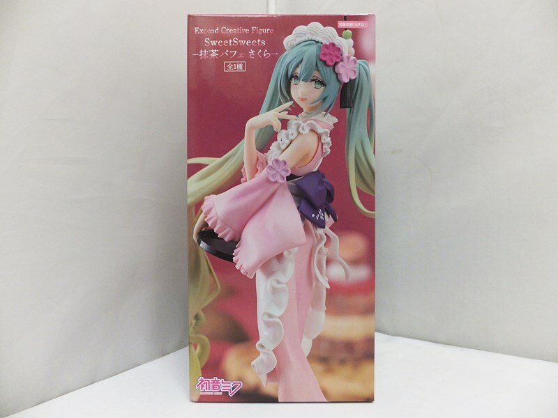 【中古】【未開封】初音ミク Exc∞d Creative Figure SweetSweets - 抹茶パフェ さくら - フィギュア FuRyu/フリュー【出雲店】