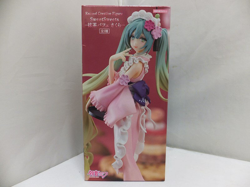 【中古】【未開封】初音ミク Exc∞d Creative Figure SweetSweets - 抹茶パフェ さくら - フィギュア FuRyu/フリュー【出雲店】