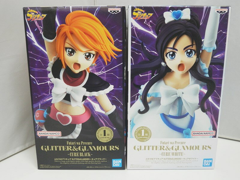 【中古】【未開封・2点セット】ふたりはプリキュア GLITTER＆GLAMOURS キュアブラック ＆ キュアホワイト フィギュア / BANDAI SPIRITS【出雲店】のサムネイル