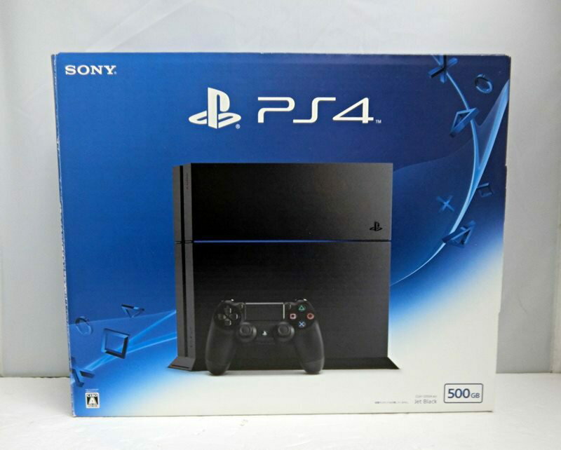 【中古】【極美品】SONY/ソニー PlayStation4 ジェット・ブラック 500GB CUH-1200A B01 PS4/プレイステーション4 本体【出雲店】 出雲店は定休日の都合により水曜日の発送作業はございません。 PlayStation4 ジェット・ブラック 500GB CUH-1200A B01 状態ランク：A箱には少々キズやイタミがございます。中身のケーブル類は束ねを解かれた跡が無く、コントローラーに初期フィルムが残っており、使用された形跡が無く非常にきれいな状態です。※こちらの商品は、店頭と同時販売のため、売り切れの場合がございます。※商品画像に写らないイタミ、キズ、汚れがある場合がございますので、気になる方はご遠慮ください。 1