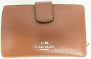 【中古】COACH/コーチ L字ファスナー 2つ折り財布 ブラウン レザー F53436【出雲店】