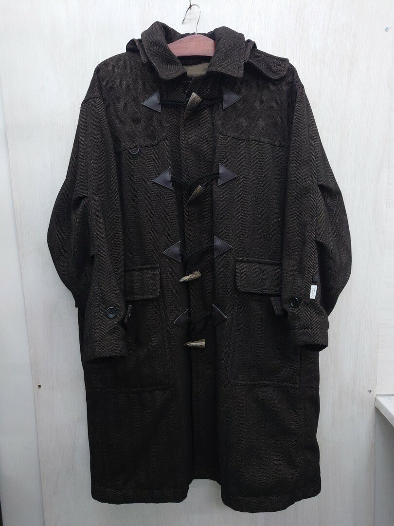 【中古】DAIWA PIER39 GORE-TEX INFINIUM TECH TWEED DUFFLE COAT BROWN ダイワ ゴアテックスインフィニアム ウィンドストッパー 2層ラミネート Sサイズ BJ-20021W オーバーコート ダッフルコート 【メンズ古着】【鳥取店】