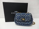 【中古】 COACH コーチ ピロー マディソン ショルダーバッグ 18 デニム キルティング CA581 チェーンショルダー 【鳥取店】
