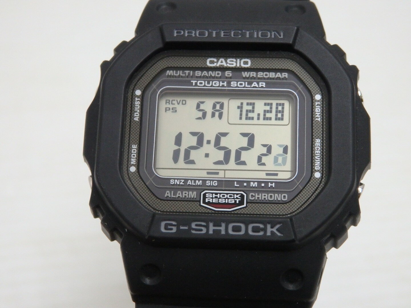 【中古】 CASIO カシオ G-SHOCK Gショック GW-5000U ソーラー 電波 20気圧防水 ブラック 腕時計 メンズ 【鳥取店】
