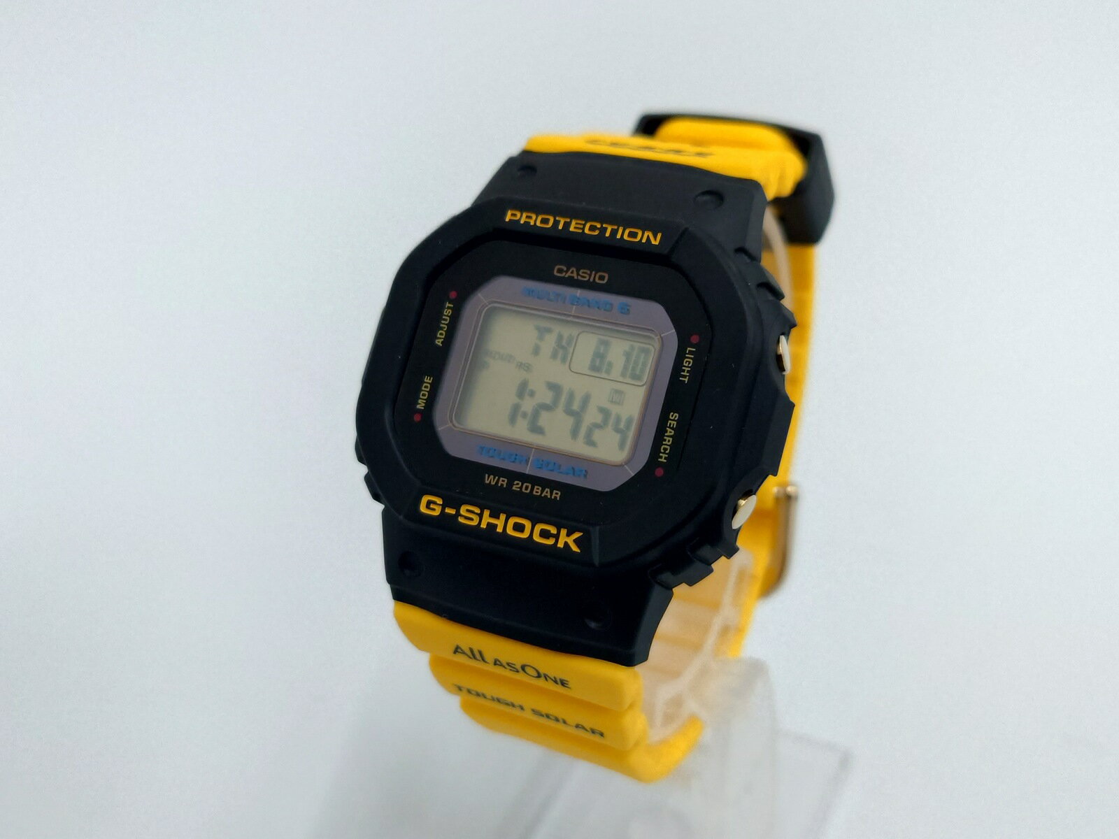 【中古】CASIO G-SHOCK アイサーチ・ジャパン コラボレーションモデル GMD-W5600K-9JR I.C.E.R.C ブラック×イエロー クジラ・イルカ ソーラー【腕時計】【鳥取店】