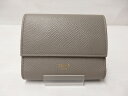 【中古】 CELINE セリーヌ スモールトリフォールドウォレット グレー 三つ折り財布 【鳥取店】