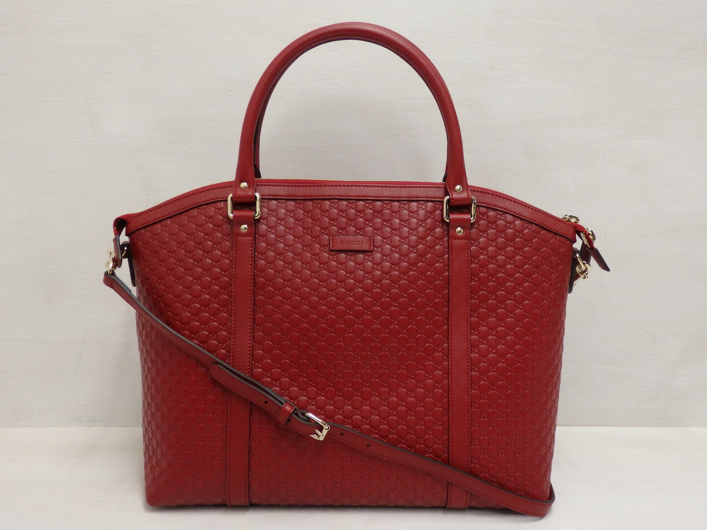 【中古】 GUCCI グッチ マイクログッチシマ 2WAY ハンドバッグ ショルダーバッグ トートバッグ レディース レ度 449655 GG 【鞄/バッグ】【鳥取店】