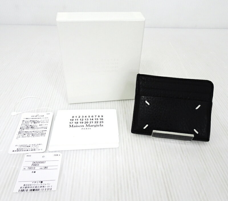 【中古】Maison Margiela メゾン マルジェラ CARD HOLDER カードホルダー カードケース SA3VX0007 ブラック【服飾小物】【米子店】