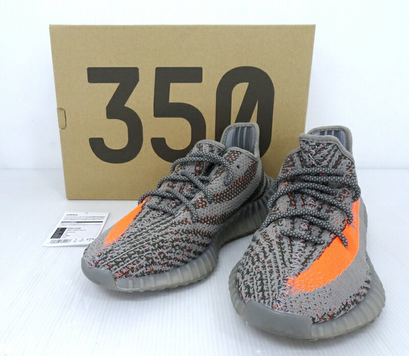 【中古】adidas アディダス YEEZY BOOST 350 V2 Beluga Reflective 27.5cm GW1229 イージー ブースト ベルーガ リフレクティブ グレー【メンズ】【靴/シューズ】【米子店】