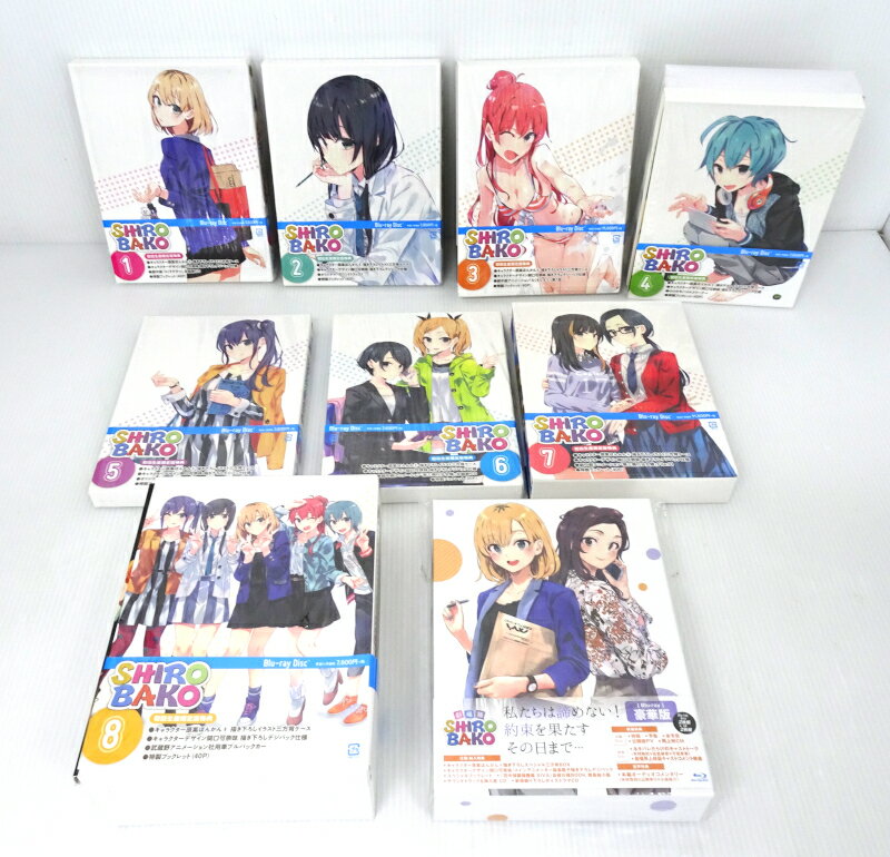 【中古】SHIROBAKO Blu-ray 初回生産限定版 全8巻セット + 劇場版 全巻セット【Blu-ray/ブルーレイ】【米子店】