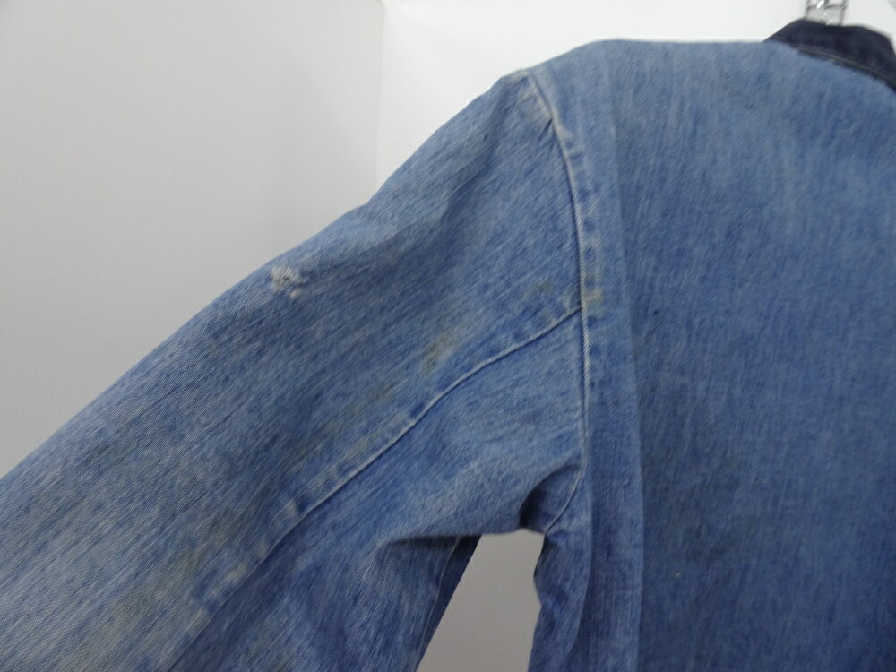 【中古】70S　Wrangler ラングラー 裏地ブランケット　ジップアップ　デニムジャケット　サイズ36　TALONジッパー【メンズ古着】【米子店】