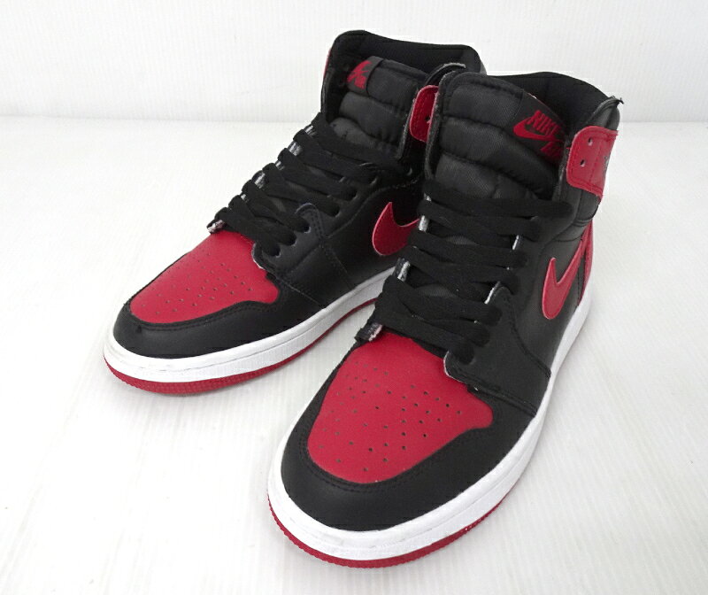 乐天商城 - 【中古】NIKE ナイキ GS AIR JORDAN 1 RETRO HIGH BRED 2016 ”BANNED