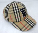【中古】BURBERRY バーバリー 8038504 ノバチェック フロントロゴ ベースボールキャップ TBロゴ 帽子【帽子/キャップ】【米子店】
