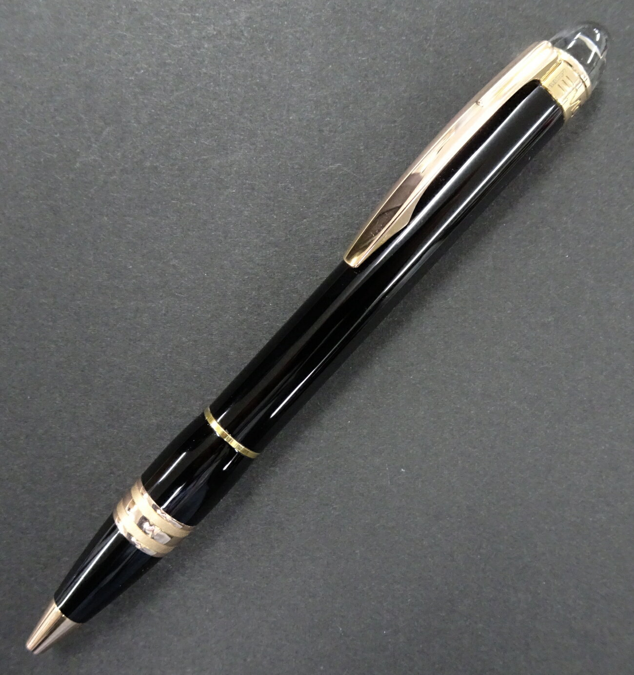 【中古】MONTBLANC モンブラン スターウォーカー ボールペン レッドゴールド/ブラック【筆記用具】【生活雑貨】【米子店】