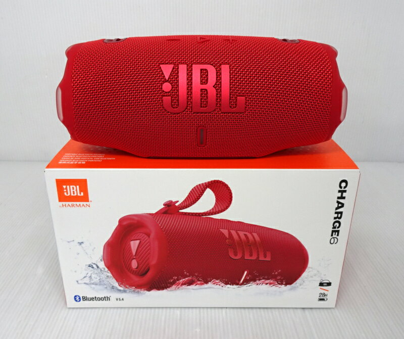 【中古】JBL CHARGE6 チャージ6 防水対応 ポータブル Bluetooth スピーカー レッド【家電】【米子店】