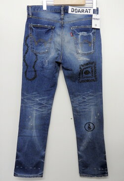 【中古】DOARAT/ドゥアラット/EDWIN & JUN DAMAGE DENIM/ダメージデニムパンツ/ジーンズ/エドウィン/金子潤/サイズM・32/DAR-WP-042【メンズ古着】【米子店】