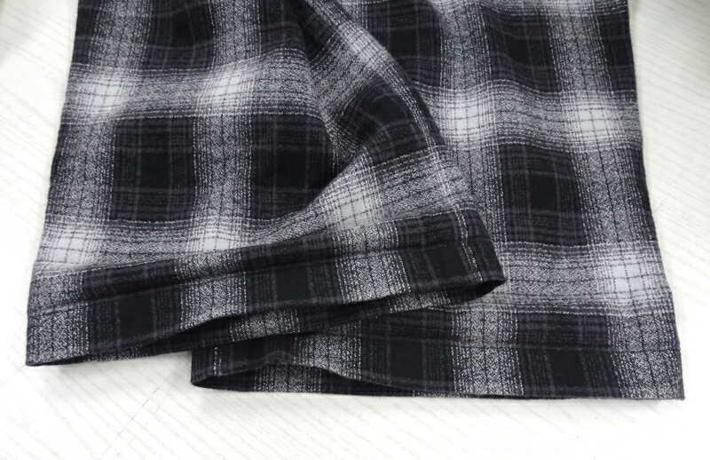 【中古】IPXU Department オンブレチェック シャドーチェックイージーパンツ サイズ:M(32～34) ブラック【メンズ古着】【米子店】