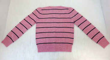 【中古】POLO RALPH LAUREN/ポロ ラルフローレン ウールニットカーディガン サイズ:6X PINK 正規品【レディース古着】【米子店】