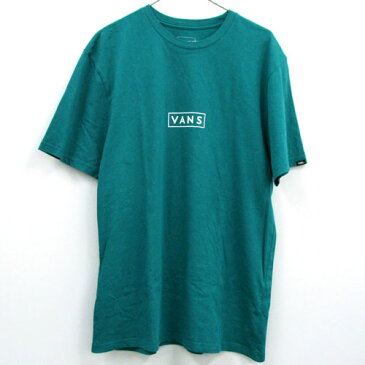 【中古】【クリックポスト発送可】 VANS ヴァンズ Easy Box Logo Teal T-Shirt イージー ボックス ロゴ ティール Tシャツ /ストリート【メンズ古着】【山城店】