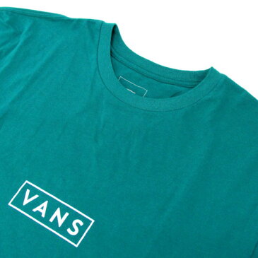 【中古】【クリックポスト発送可】 VANS ヴァンズ Easy Box Logo Teal T-Shirt イージー ボックス ロゴ ティール Tシャツ /ストリート【メンズ古着】【山城店】