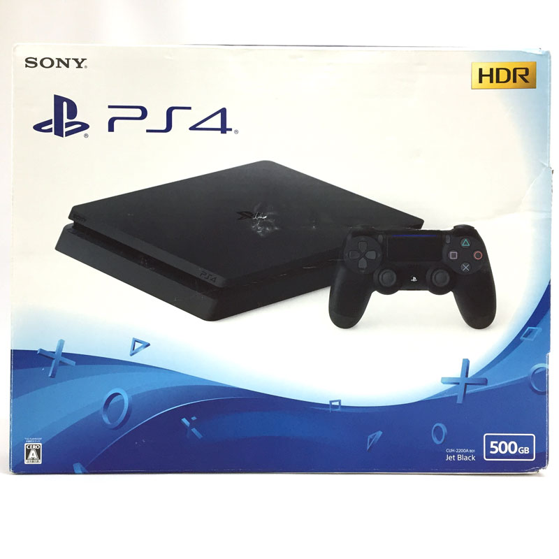 【中古】ソニー・インタラクティブエンタテインメント PlayStation4 CUH-2200 500GB ジェット・ブラック【PS4 本体】【ゲーム】【山城店】