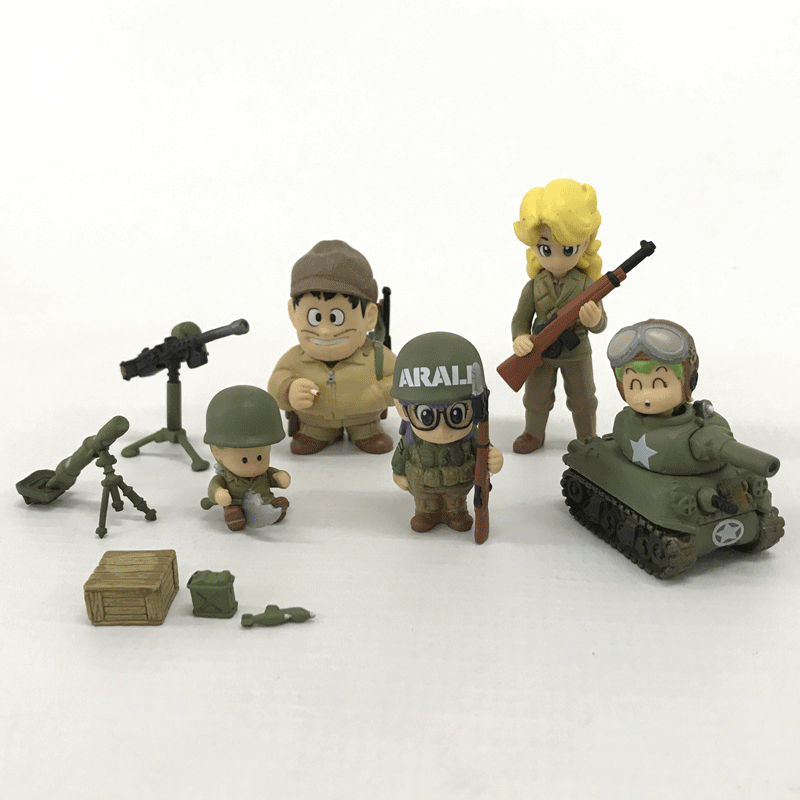 【中古】バンプレスト Dr.スランプ アラレちゃん ミリタリーコスチュームフィギュア 5点セット/ガシャ【おもちゃ】【山城店】のサムネイル