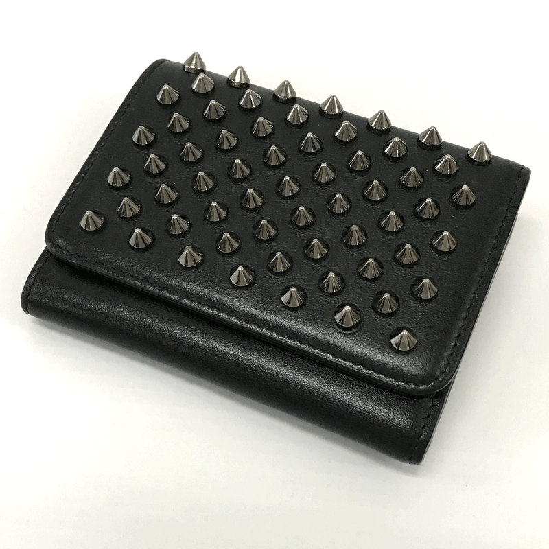 【中古】Christian Louboutin クリスチャン ルブタン MAKARON MINI SPIKES WALLET マカロン ミニ スパイク ウォレット/財布【ブランド】【山城店】
