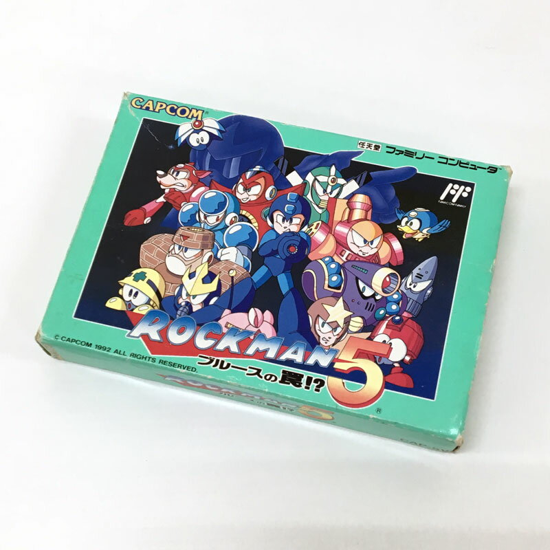 【中古】【クリックポスト発送可】《レトロ》ロックマン5 ブルースの罠【FC ソフト】【ファミコン】【ゲーム】【山城店】