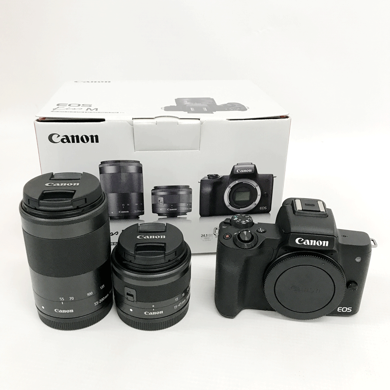Canon EOSKISSMBK-WZK ミラーレス一眼カメラ M ダブルズームキット