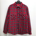 【中古】Supreme シュプリーム 19AW Arc logo Quilted Flannel Shirt アーチロゴ キルティング フランネル 長袖シャツ サイズ : L/ストリート《メンズ古着 山城店》