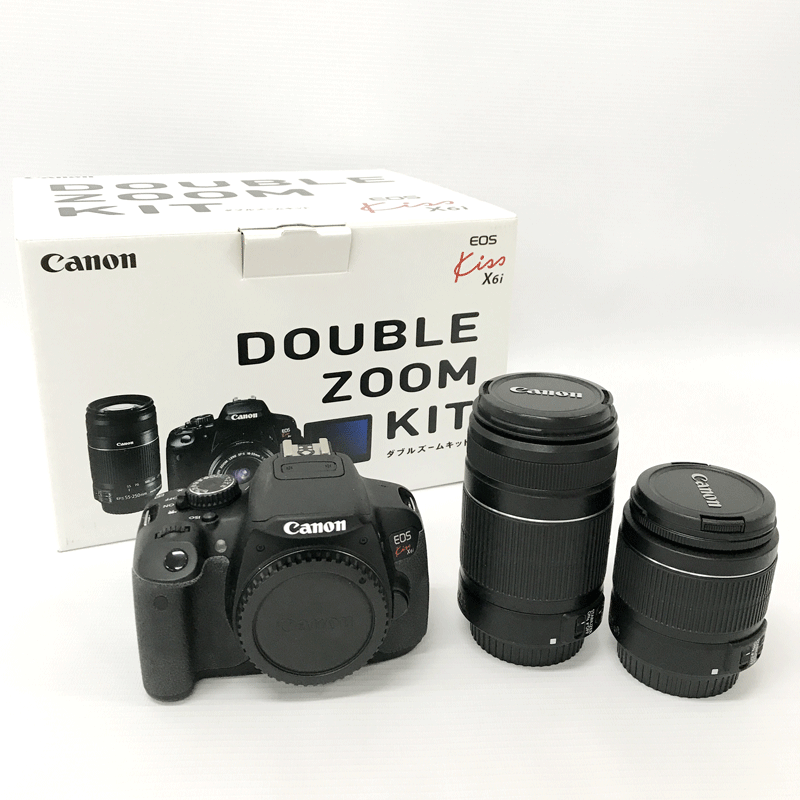 【中古】 Canon KISSX6I-WKIT 【EOS Kiss X6i ダブルズームキット】《家電 山城店》U232