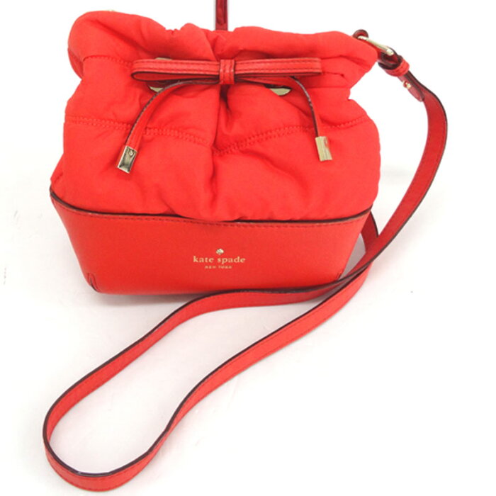 【中古】【レディース古着】Kate spade ケイトスペード ショルダーバッグ/04T-1142107/CA5/カラー：レッド/ショルダー/バッグ 鞄【山城店】