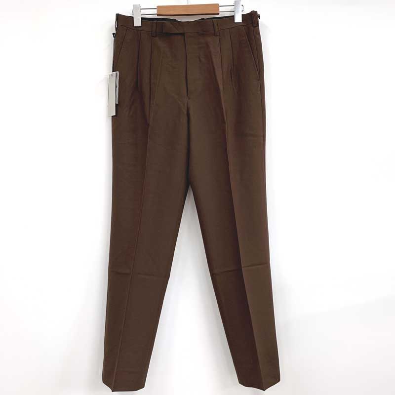 【中古】《美品》LAD MUSICIAN ラッドミュージシャン 2TUCK SLIM SLACKS WOOL GABARDINE 2タック スリムスラックス ウールギャバパンツ サイズ : 46/ドメスティック《メンズ古着・山城店》