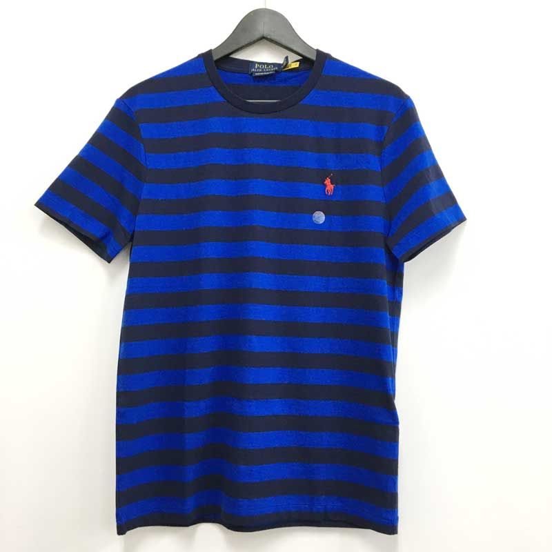 乐天商城 - 【中古】《美品》POLO RALPH LAUREN ポロ ラルフローレン ストライプ ボーダーTシャツ/710823560006 サイズ : M/定番《メンズ古着・山城店》