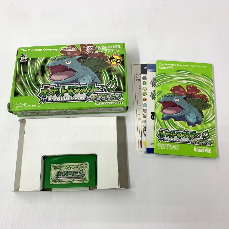【中古】《ジャンク扱い》ポケットモンスター リーフグリーン 動作確認済 ポケモン GBA/ゲームボーイアドバンス《ゲーム・山城店》A3897