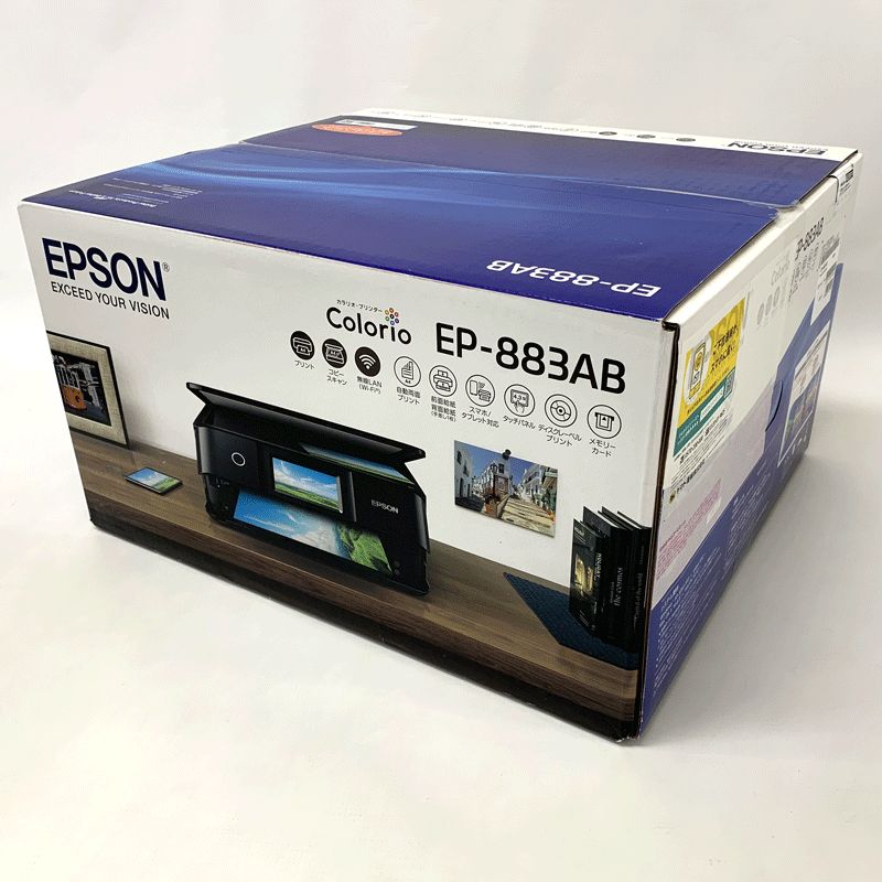 【中古】 EPSON EP-883AB 【カラリオ プリンター ブラック】【製造番号 : X8Z6059806】【山城店】