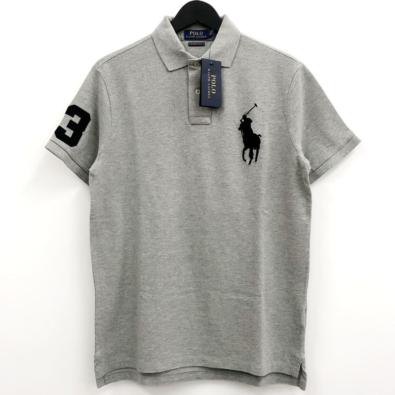 【中古】《美品》POLO RALPH LAUREN ビックポニー ロゴ刺繍 ポロシャツ/CUSTOM SLIM FIT/710688969002 サイズ : M/定番《メンズ・山城店》U962