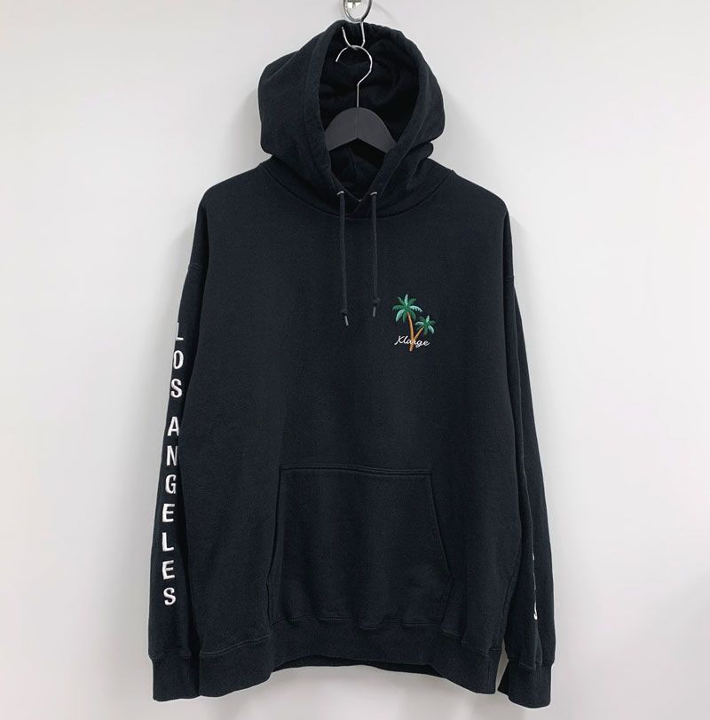 乐天商城 - 【中古】XLARGE FLAG GAL PULLOVER HOODED SWEAT フラッグギャル プルオーバーフーデッドスウェット サイズ : L 《メンズ古着・山城店》U222