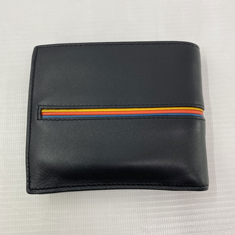【中古】Paul smith ポールスミス マルチストライプ 2つ折り財布《服飾小物・山城店》U049