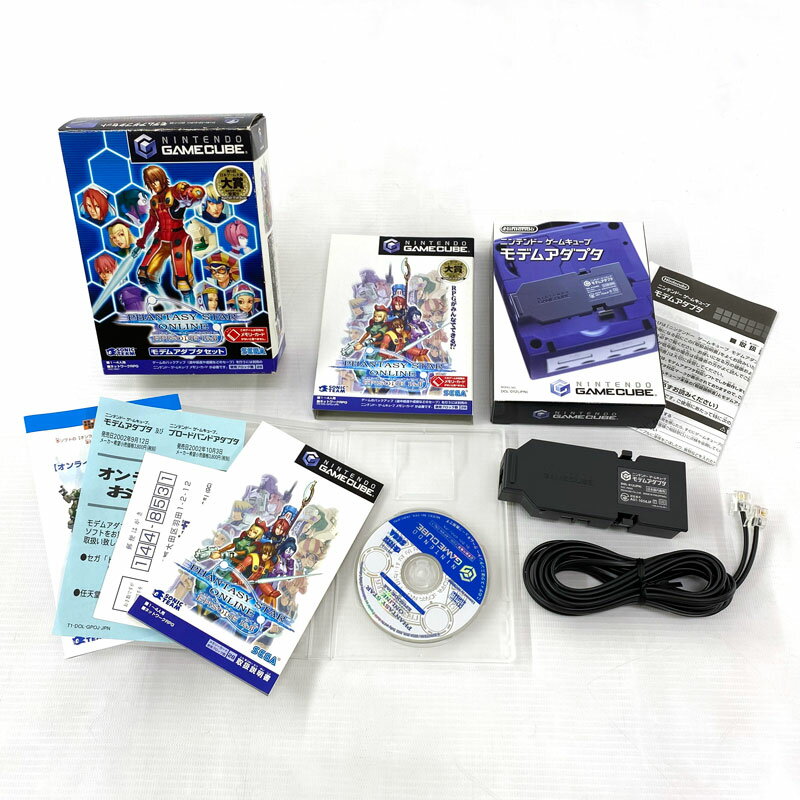 【中古】《ジャンク扱い》《レトロ》ファンタシースターオンライン エピソード I&II モデムアダプタセット/PSO《ゲーム・山城店》R486