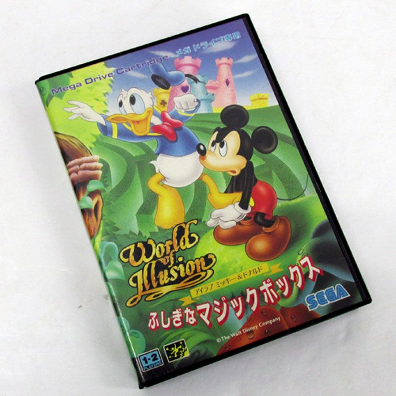 【中古】《レトロ》ふしぎなマジックボックス World of Illusion アイラブ ミッキー＆ドナルド【メガドライブ ソフト】【ゲーム】【山城店】