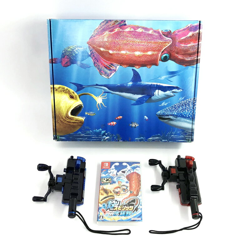 乐天商城 - 【中古】釣りスピリッツ 釣って遊べる水族館+専用サオコン2個セット/Switch《ゲーム・山城店》R1599