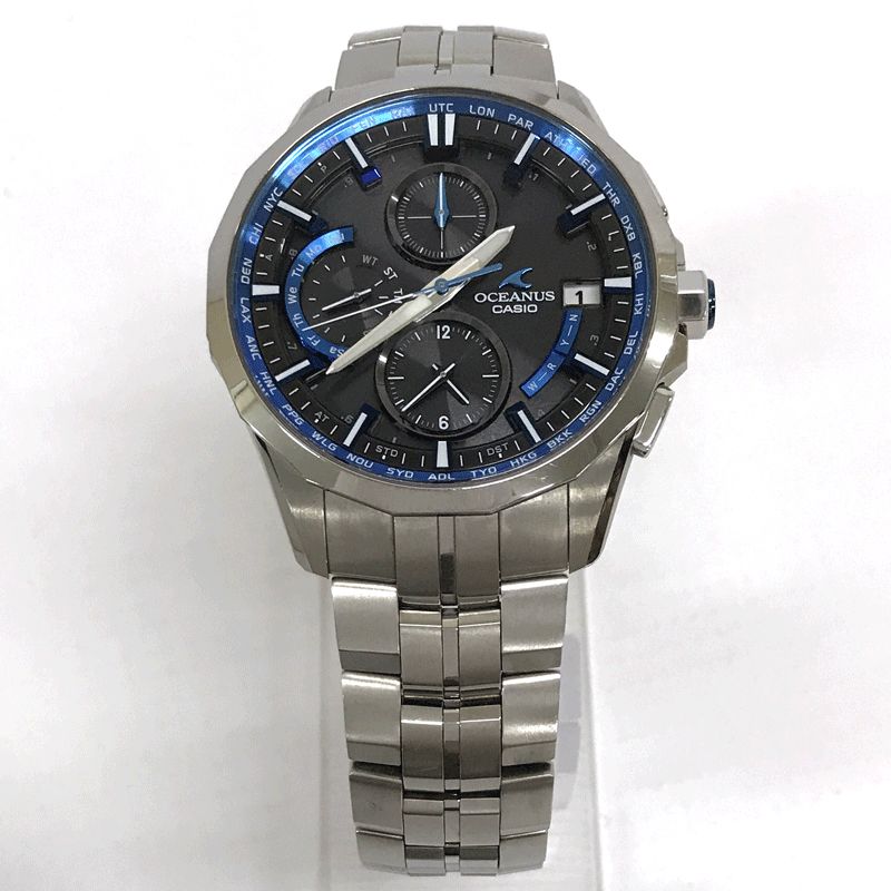 【中古】CASIO カシオ OCEANUS manta オシアナス マンタ OCW-S3000-1AJF/電波ソーラー【服飾小物】【山城店】