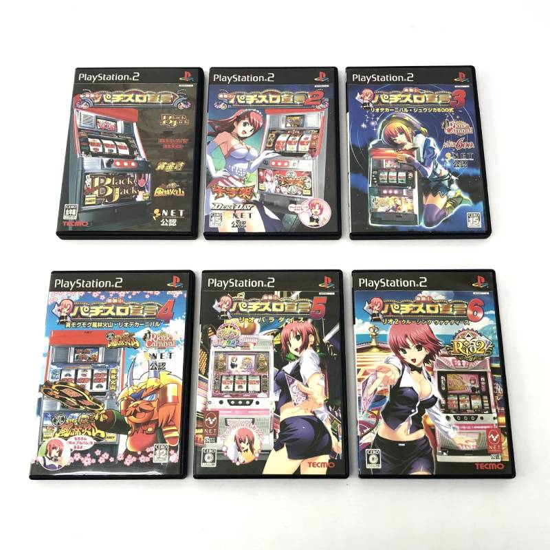 乐天商城 - 【中古】《ジャンク扱い》楽勝!パチスロ宣言1～6 6本セット 動作確認済み/PS2/Rio《ゲーム・山城店》A4124