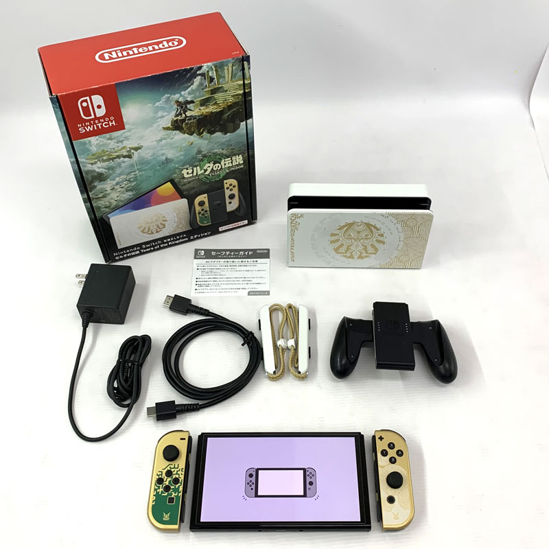 乐天商城 - 【中古】《ジャンク扱い》Switch有機EL ティアーズオブザキングダムエディション《ゲーム・山城店》Y195