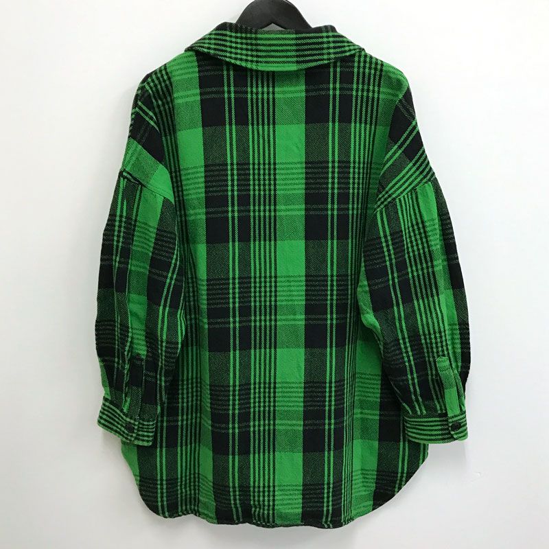 【中古】HYSTERIC GLAMOUR ヒステリックグラマー HYS DEAD BEAR刺繍 長袖ステンカラーシャツ サイズ : Free《レディース古着・山城店》S510