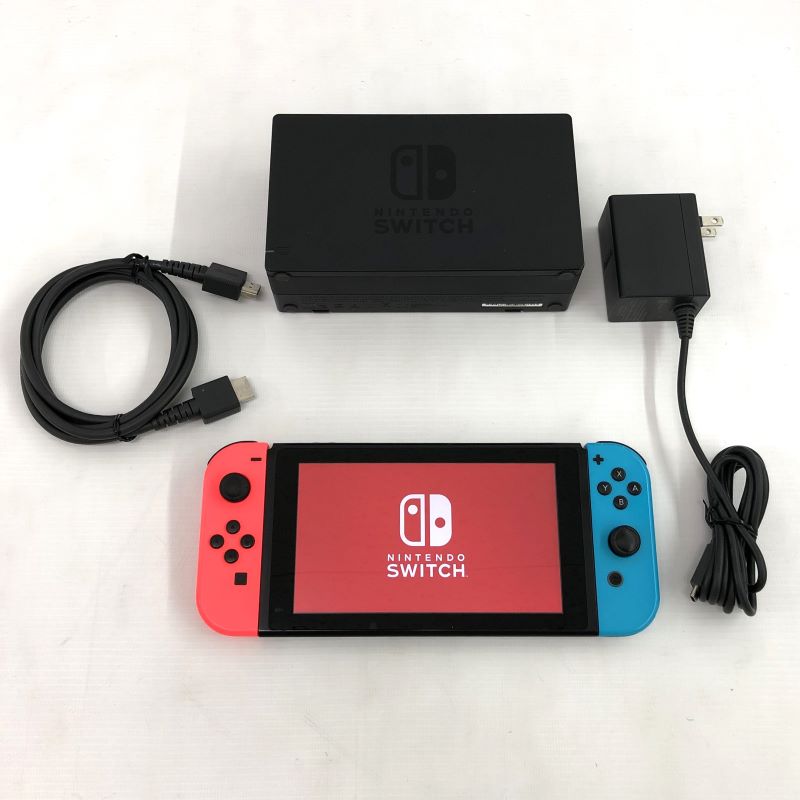 【中古】《ジャンク扱い》ニンテンドースイッチ バッテリー強化型 ネオンブルー・ネオンレッド Nintendo Switch/2024年製《ゲーム・山城店》A3792