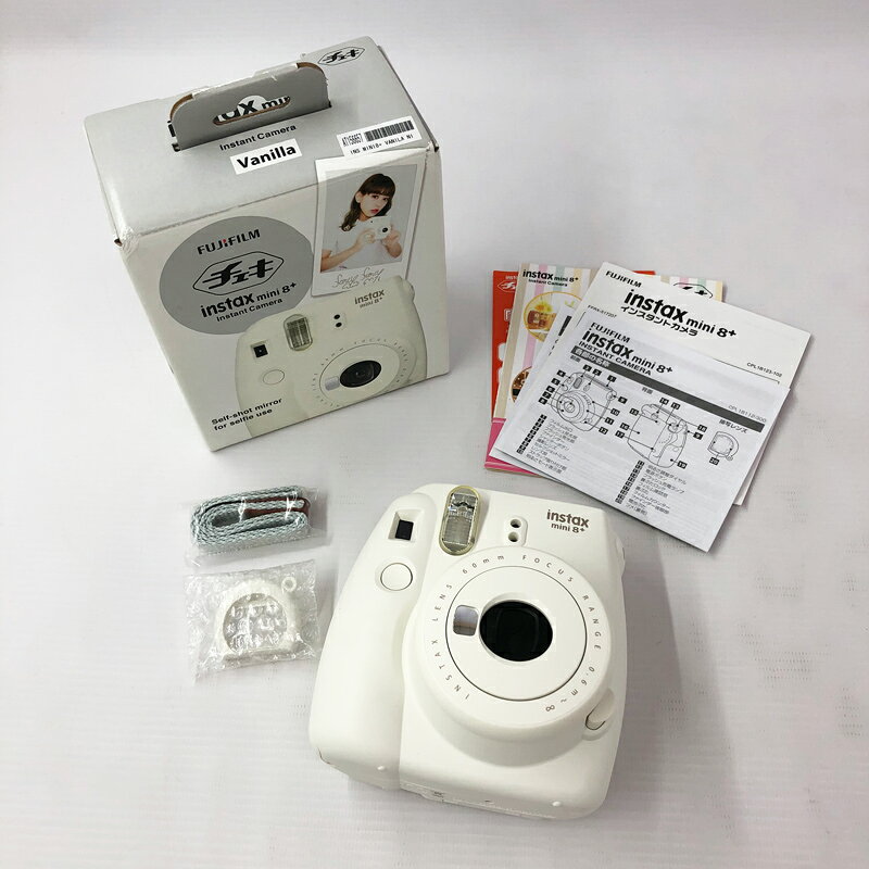 《ジャンク扱い》 FUJIFILM INS MINI 8P VANILLA インスタントカメラ チェキ instax mini8プラス《家電・山城店》R1904